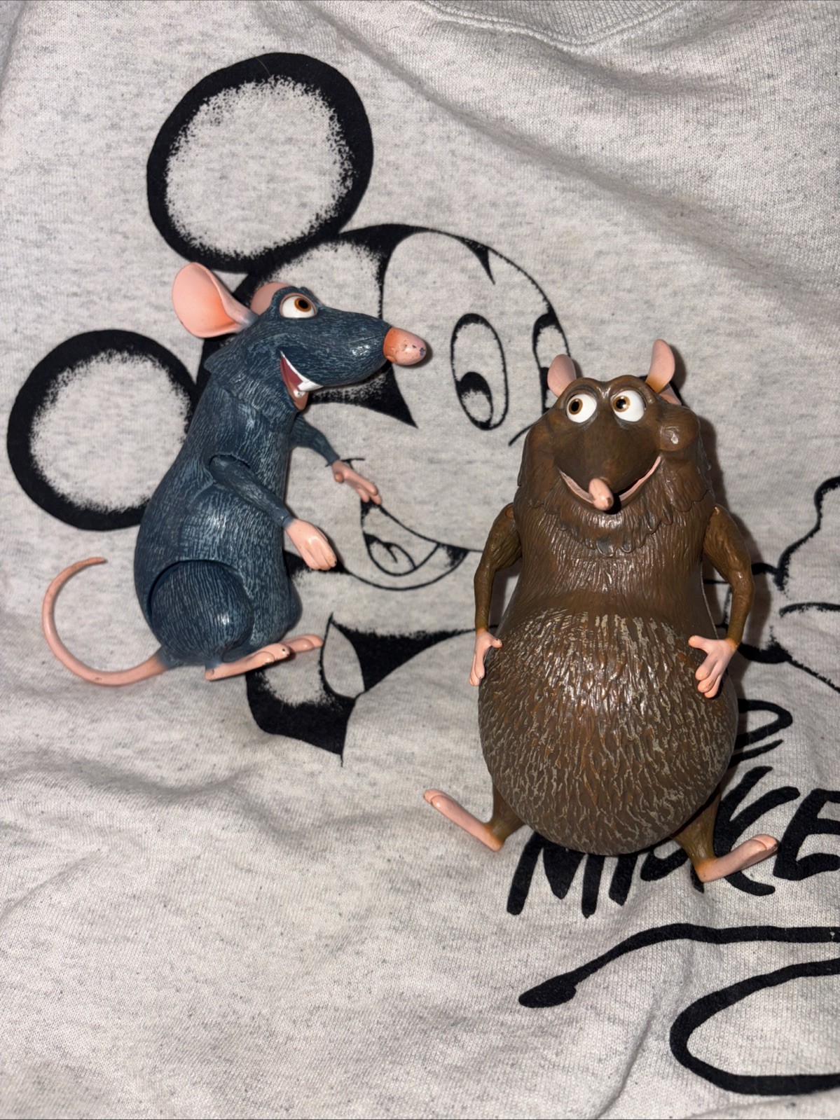 Disney Pixar Ratatouille Talking Remy & Emile Rat Action Figures W/Accessories