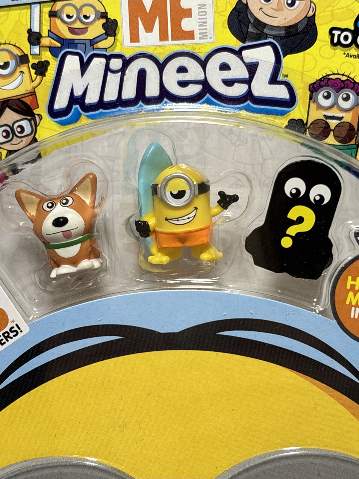Despicable Me Mineez Series 1 Deluxe 3 pk Yard Dog (#68) Surf&rsquo;s Up (#23) Minion