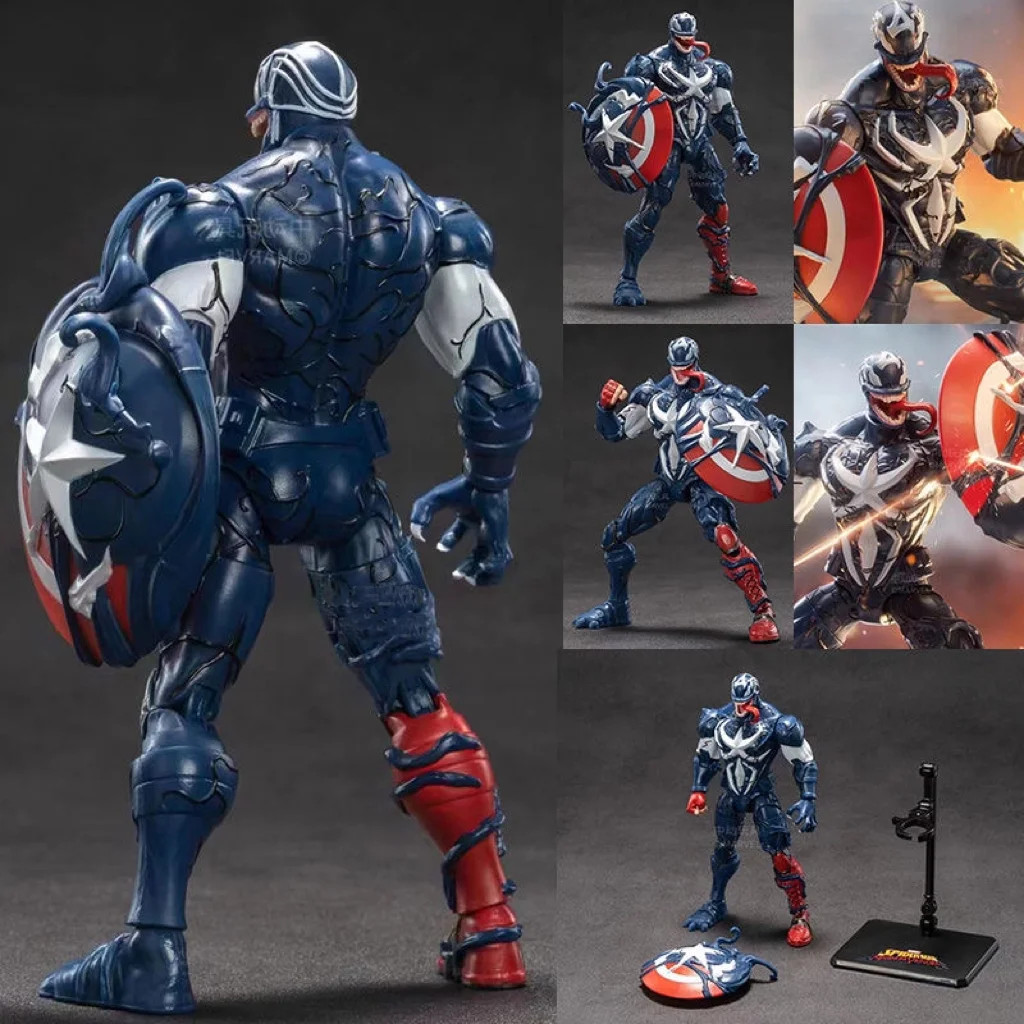 TIM Legends Series “Venomized” Captain America Action Figure Model Full Body Mov