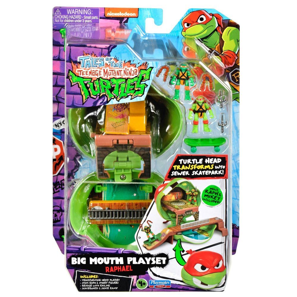 Teenage Mutant Mutant Ninja Turtles Big Mouth Playset Raphael NEW!!
