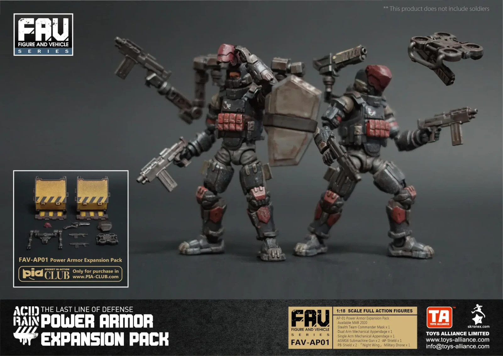 ACID RAIN / ANNEX 2179 1/18: FAV-AP01 Power Armor Expansion Pack *USA Seller*