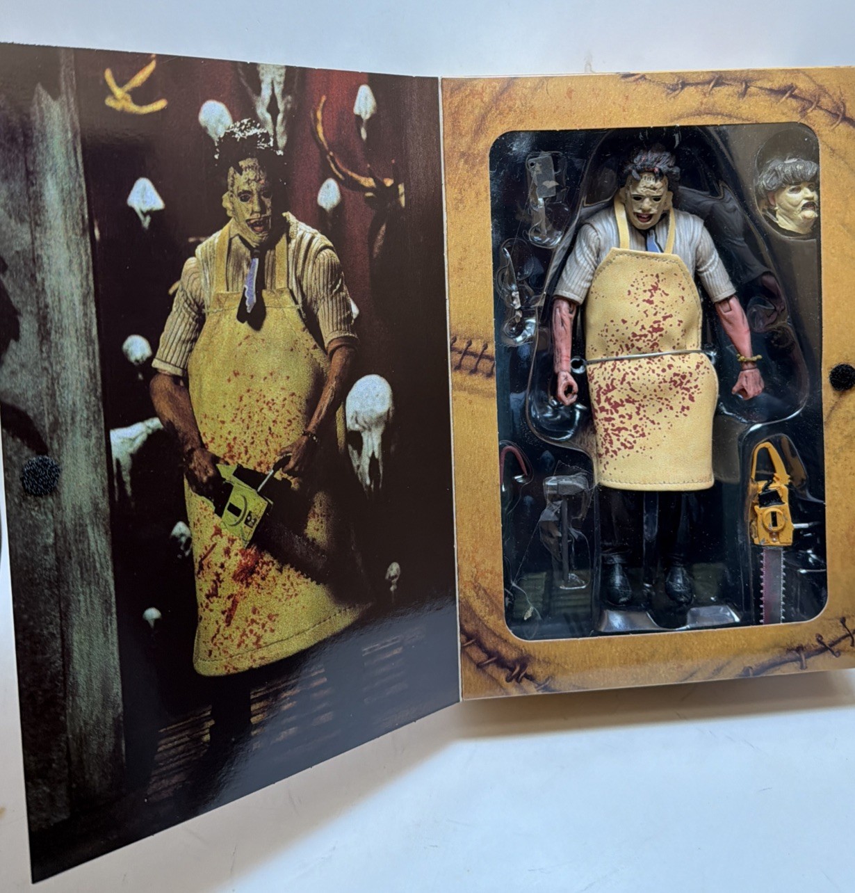 NECA Ultimate Texas Chainsaw Massacre Leatherface 7&Prime; Horror Action Figure 40th