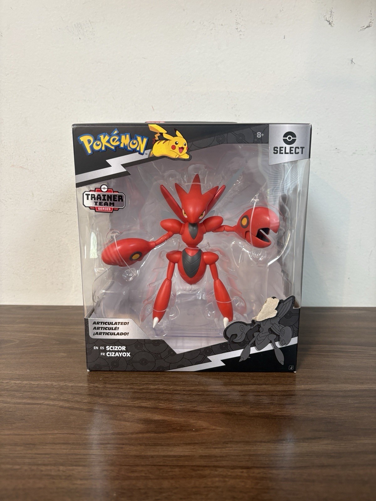 In Hand Pokemon Scizor Action Figure – 6-Inch Super Articulated – New Sealed