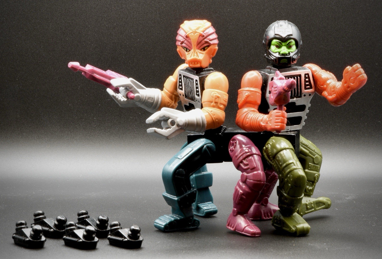 Vintage 1984/1985 Multi-Bot & Modulok MOTU Action Figures, Complete !!