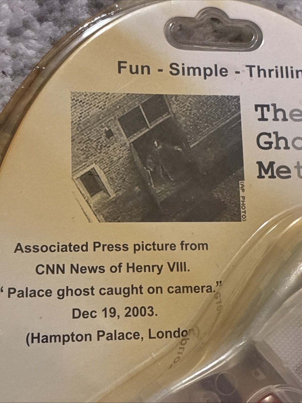 The Ghost Meter – EMF Sensor Transparent NEW SEALED Paranormal Ghosts