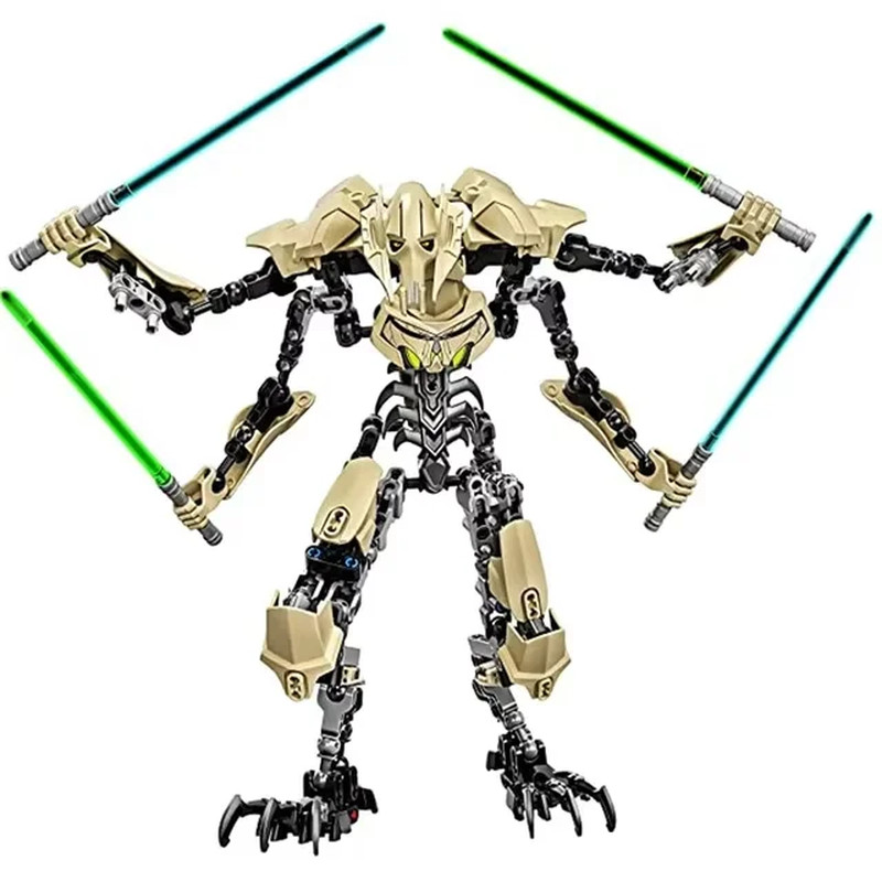 32cm Sci-Fi Cyborg General Action Figure Building Block Model Robot Toy Gift