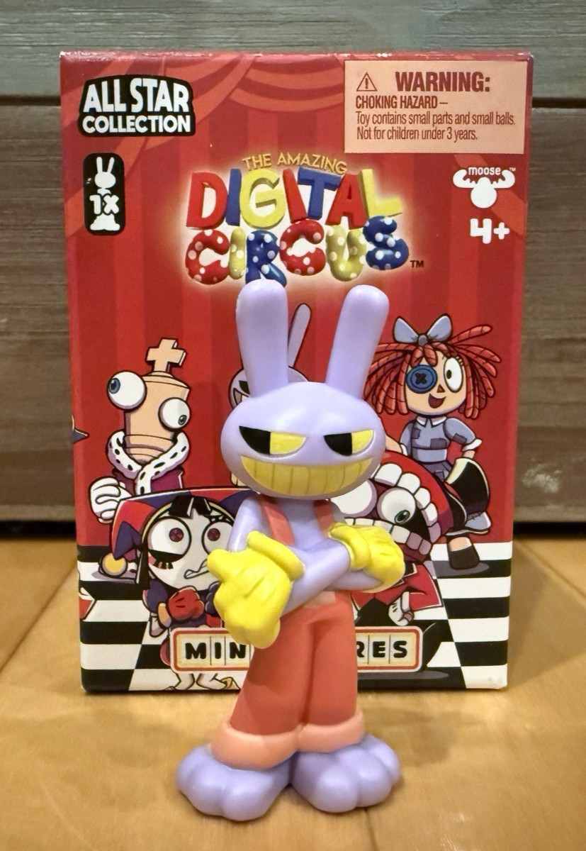 New Moose Toys The Amazing Digital Circus Official Jax 2&Prime; Mini Vinyl Figure