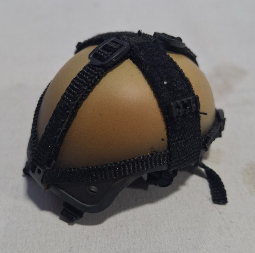Hot Toys 1/6 Scale USA Protec Helmet Tan with Straps for 12&Prime; Figures JM-708