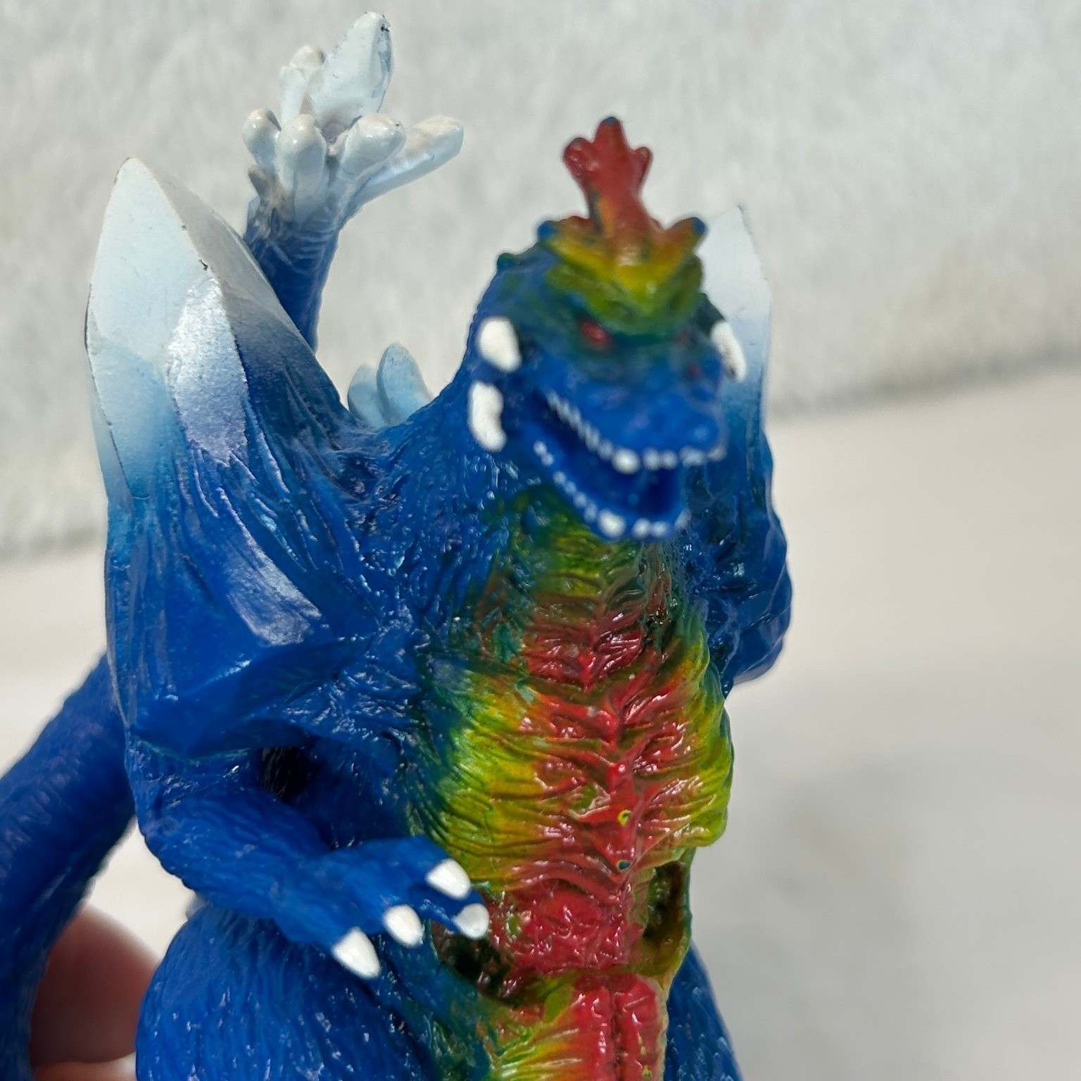 Trendmasters SpaceGodzilla 1994 Blue Vinyl Action Figure 5 Inch Toho Kaiju Toy