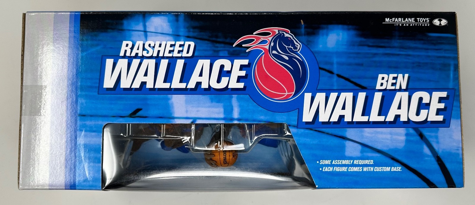 2004 MCFARLANE NBA BASKETBALL RASHEED BEN WALLACE CHAMPIONSHIP SEALED 2 PACK SET