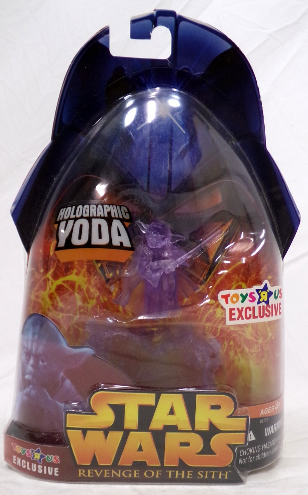 Star Wars ROTS Holographic Yoda TRU Exclusive 3.75&Prime; Figure Hasbro 2005 New