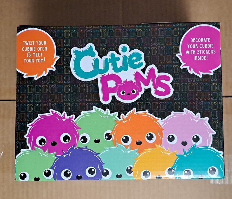 New Cutie Poms Twist Your Cubbie : Factory Box Of 12pc .
