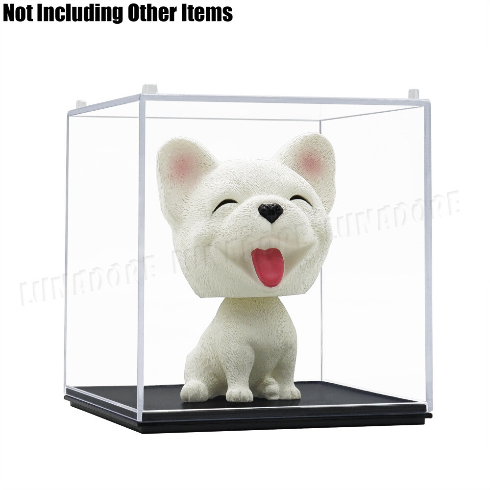 US Clear Acrylic Plastic Display Case Perspex Box Dustproof Protection Cube 10cm