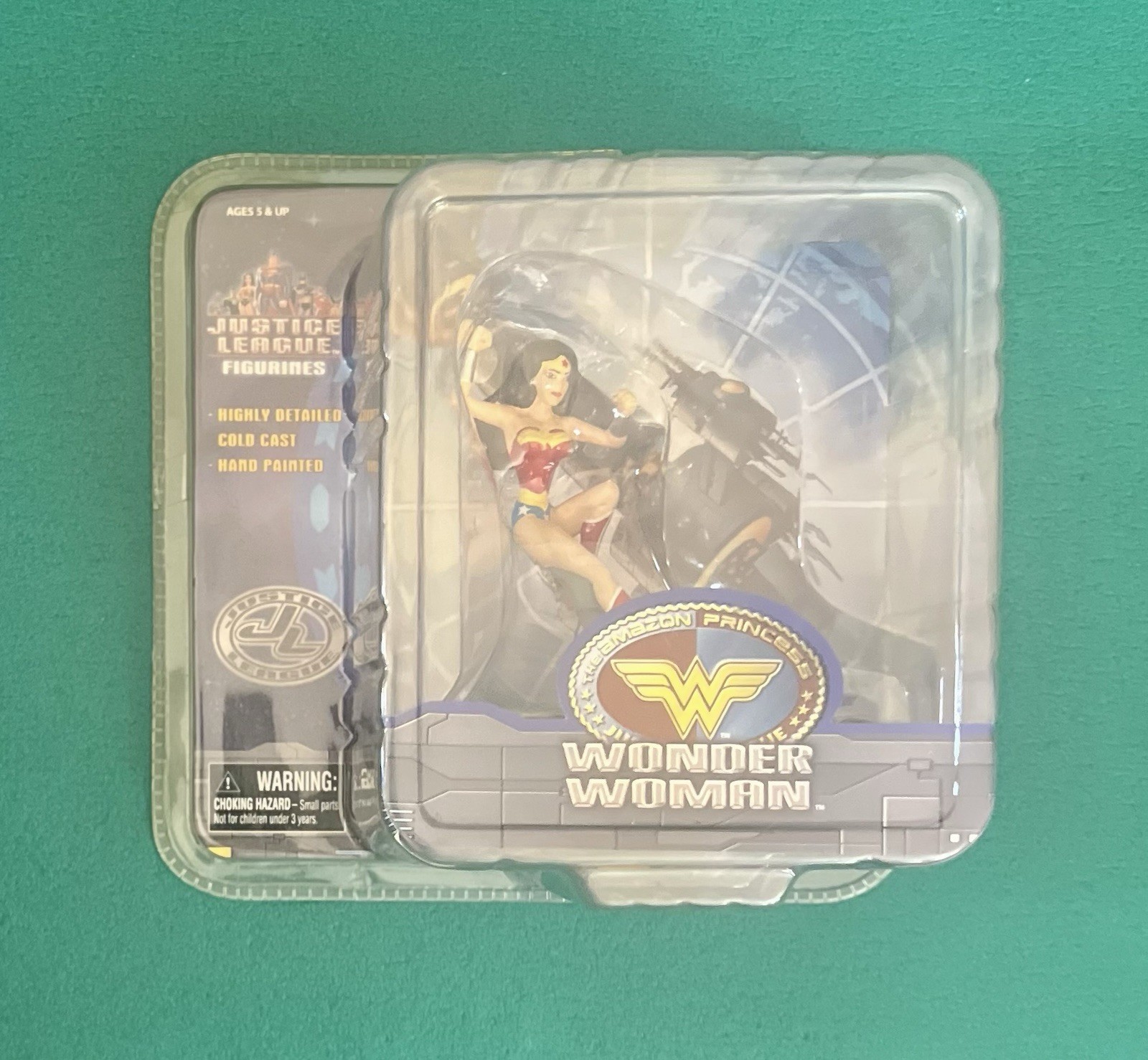 Vtg Wonder Woman Mini Figurine Statue Cold Cast Justice League Cartoon Network