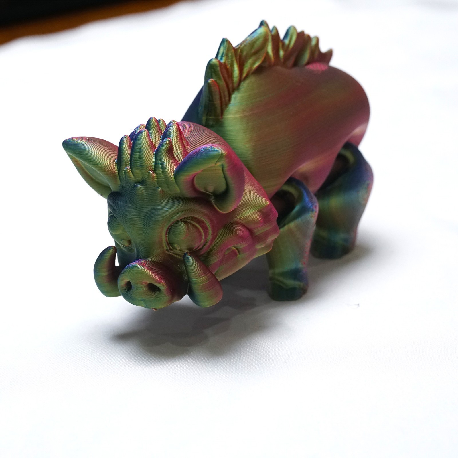 3D Printed Wild Boar Model,Articulated Animals Figure,Fidget Toys Home Decor