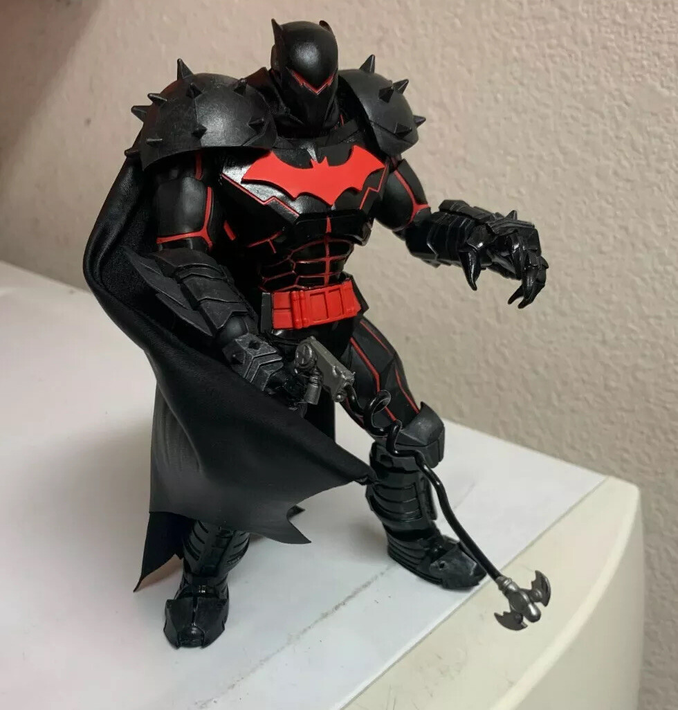 Custom Batman HellBat Mcfarlane Cloth CAPE ONLY 1:12 Dc Collectibles NOT FIGURE