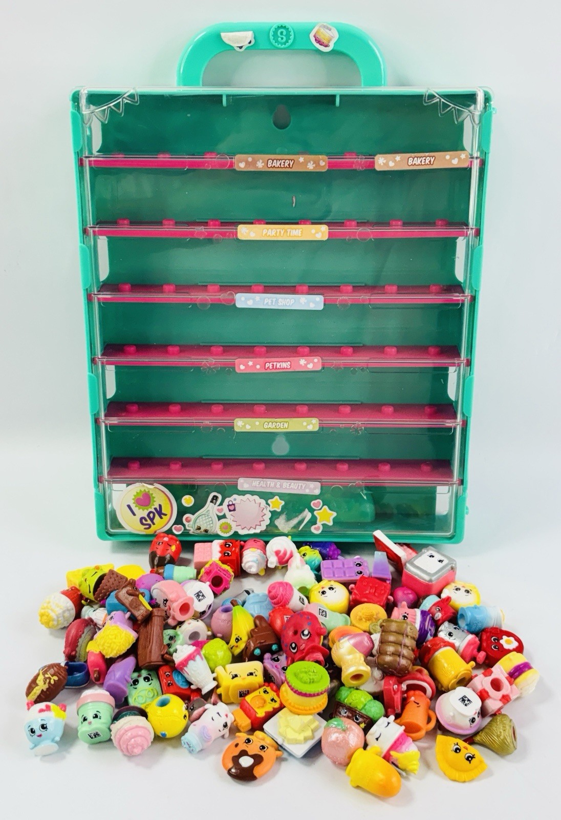 Huge Shopkins Lot 88 Figures With Season 4 Glitzi Storage Display Case