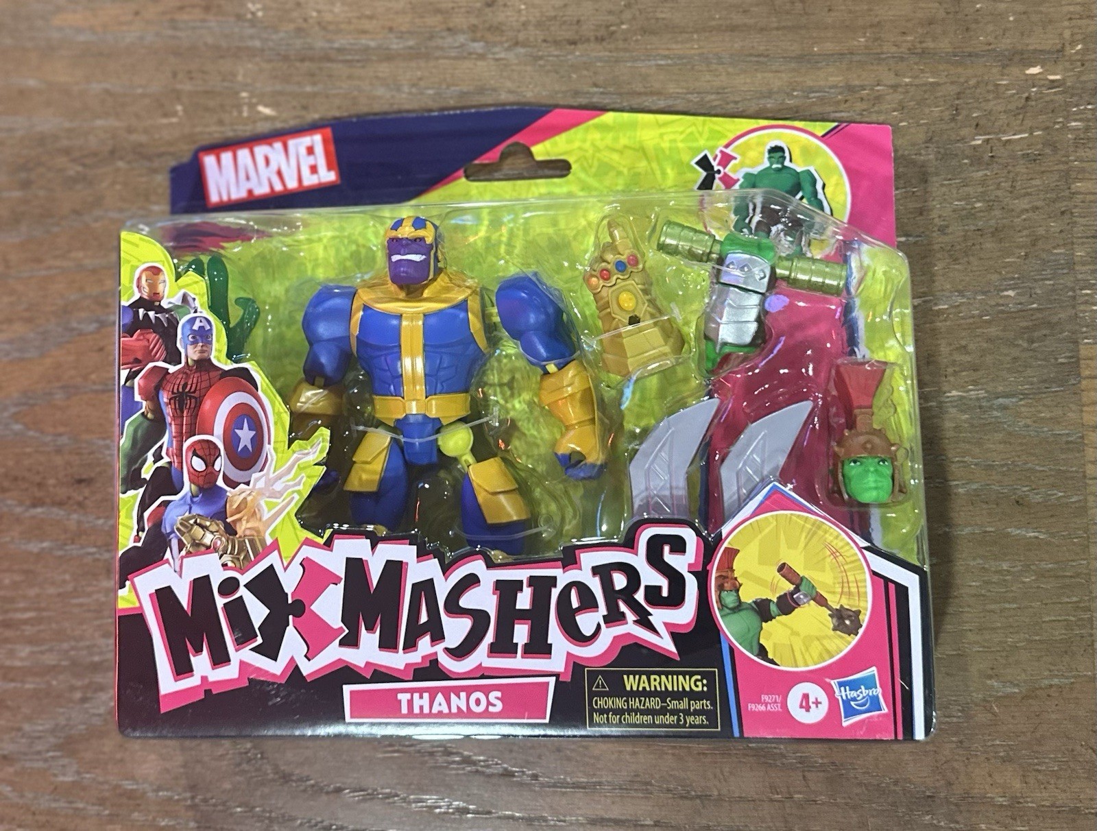 Marvel Mix Mashers Thanos & Hulk Action Figures New See Images Hasbro