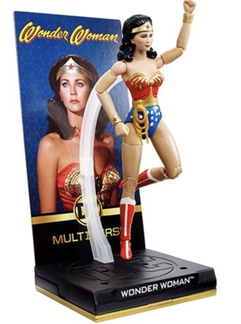 Mattel Lynda Carter Wonder Woman DC Multiverse 7&Prime; Action Figure Display Stand D
