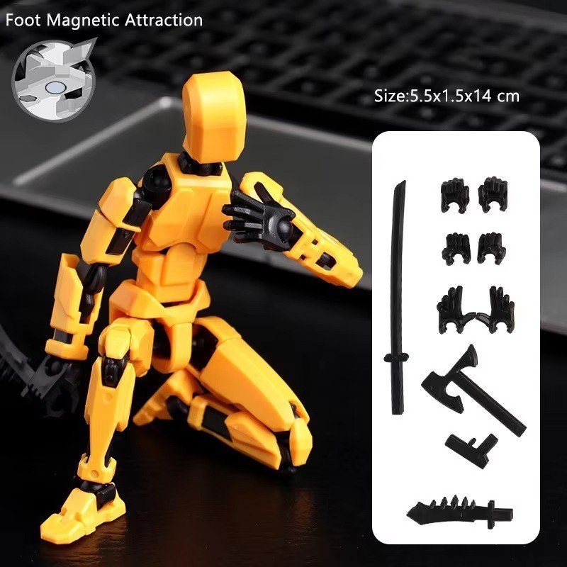 Dummy 16 Action Figure Multi-Jointed Movable Mannequin Robot 3D Printed