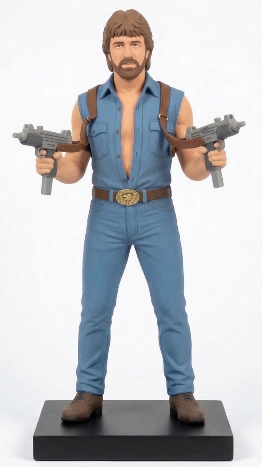 Custom Made Chuck Norris Figurine 10cm tall