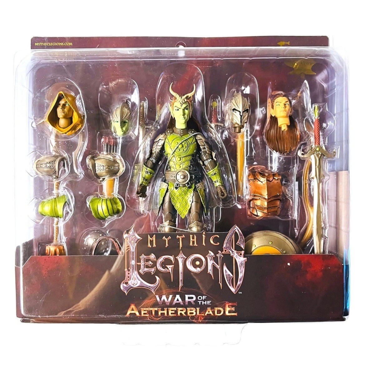 Mythic Legions Tactics War Aetherblade Male Elf Deluxe Legion Builder Bonus Head