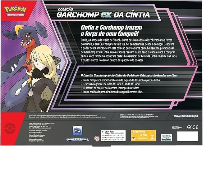 Pokemon Garchomp EX Da Cintia Collection Box Set 63 Cards Brazilian Game