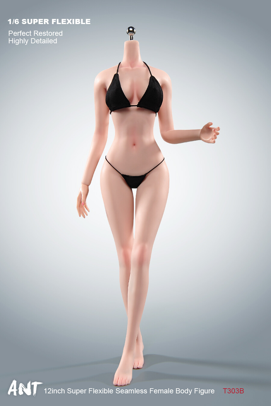 1/6 Narrow Shoulder Large Breast Makeup Details Seamless Body Figure Model Toy