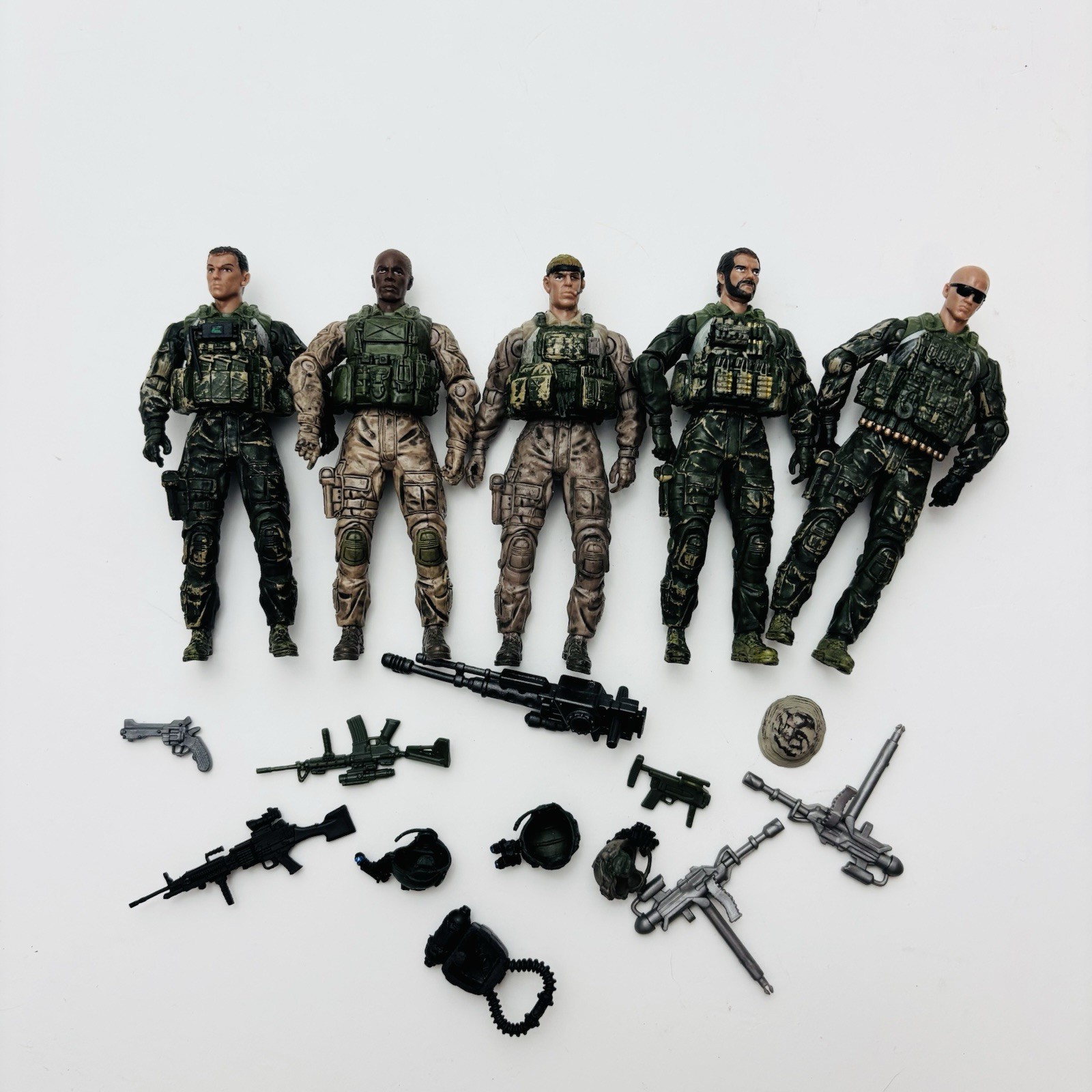 Elite Force Navy Seal Fire Team Lot Of Mixed 5 Action Figure Toys & Accessories