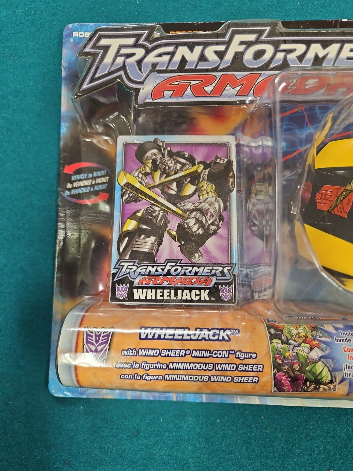 Transformers Armada Wheeljack Deluxe Class Action Figure w Windsheer NEW 2003