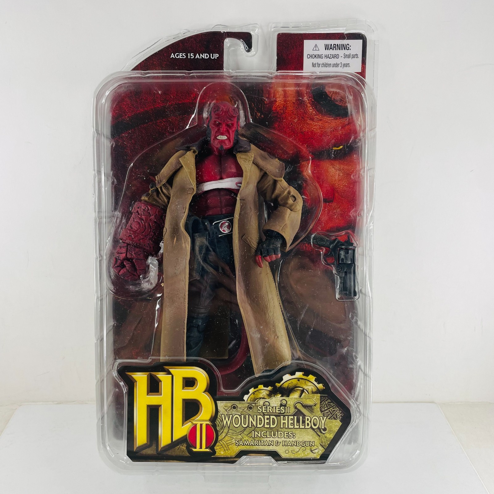 Wounded Hellboy Series II 7&Prime; Action Figure 1/12 Doll w/Samaritan & Handgun