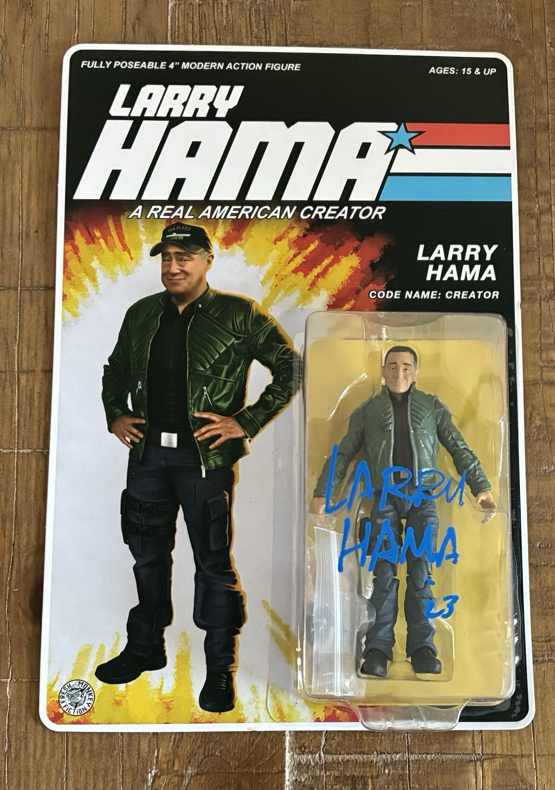 Larry Hama Signed GI Joe Creator Action Figure Beckett BAS