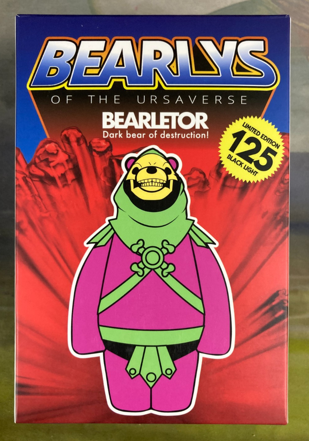 Bearly Bearletor Electric Skeletor 5&Prime; MOTU Black Light Plastic Empire Available