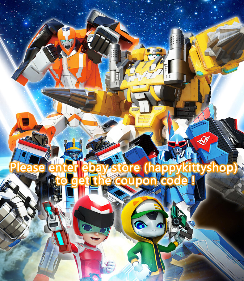 Tobot V Galaxy Detectives 8&Prime; Transform Figure Boys Toy Car Truck Vehicle Robot