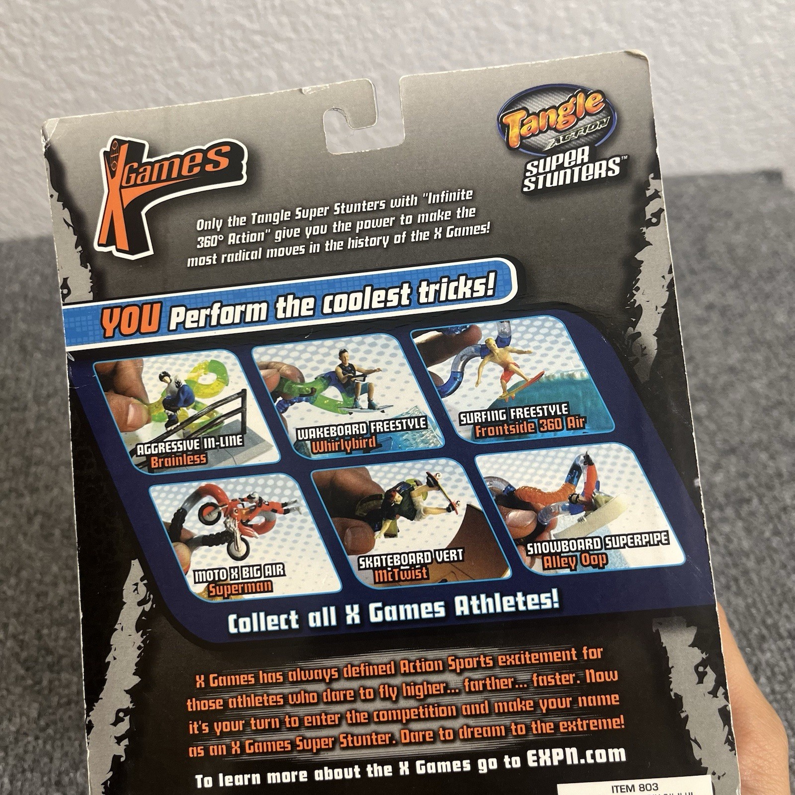 2004 X Games Tangle Action Skateboard Vert NOS Sealed Item 803 Super Stunters