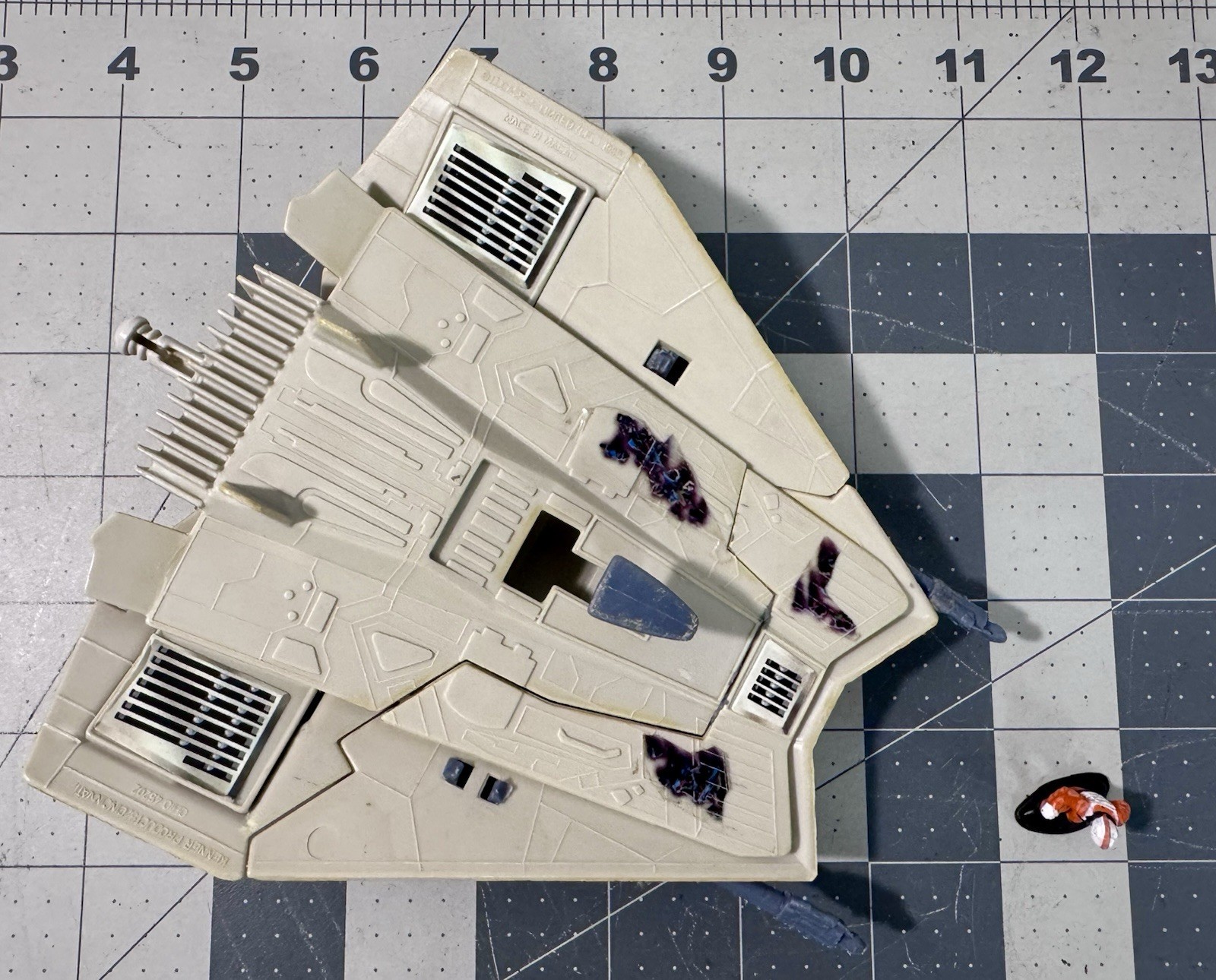 VINTAGE Star Wars MICRO COLLECTION SNOWSPEEDER Kenner 1982 With Diecast Pilot!