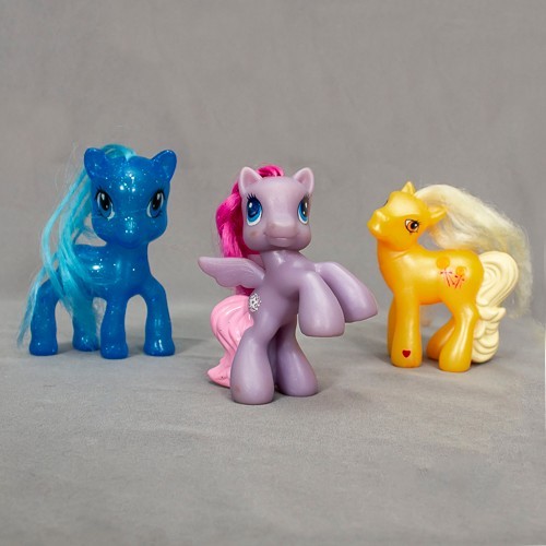 My Little Pony Transparent Blue, Star Song, Butterscotch 3&Prime;-3.5&Prime; Figures Lot