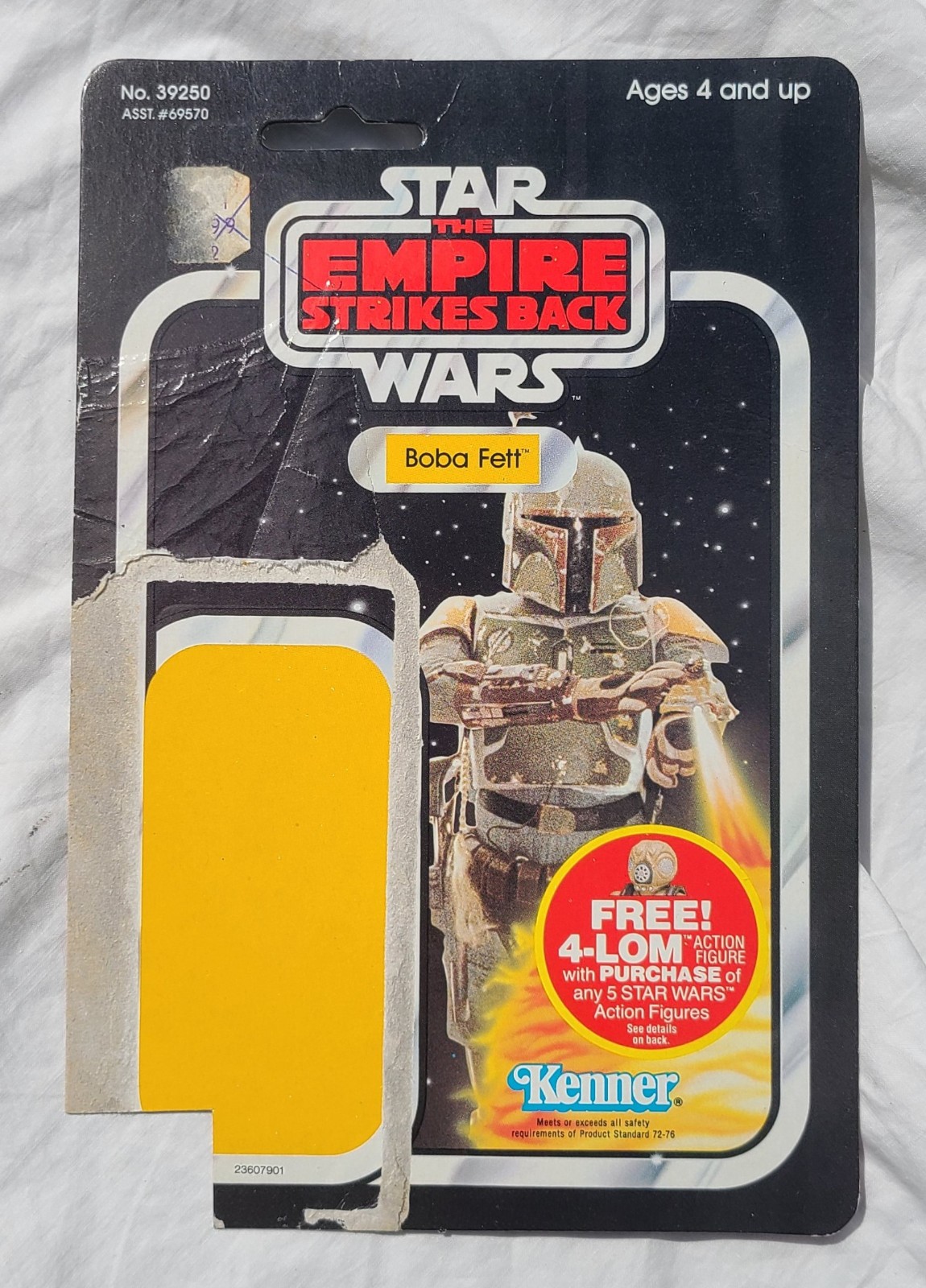 Star Wars Vintage Boba Fett 4-LOM Offer ESB 47 Back Cardback Only 1982 Empire