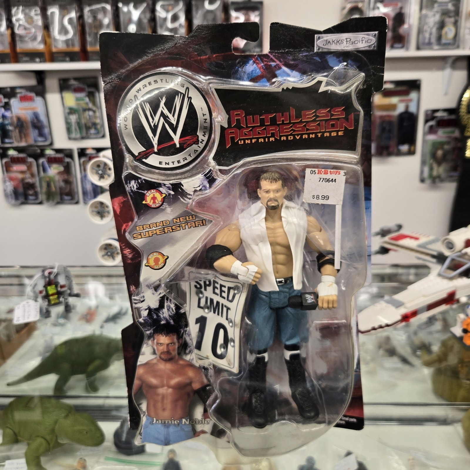 WWE Ruthless Aggression Unfair Advantage Jamie Noble Real Scan Action Figure