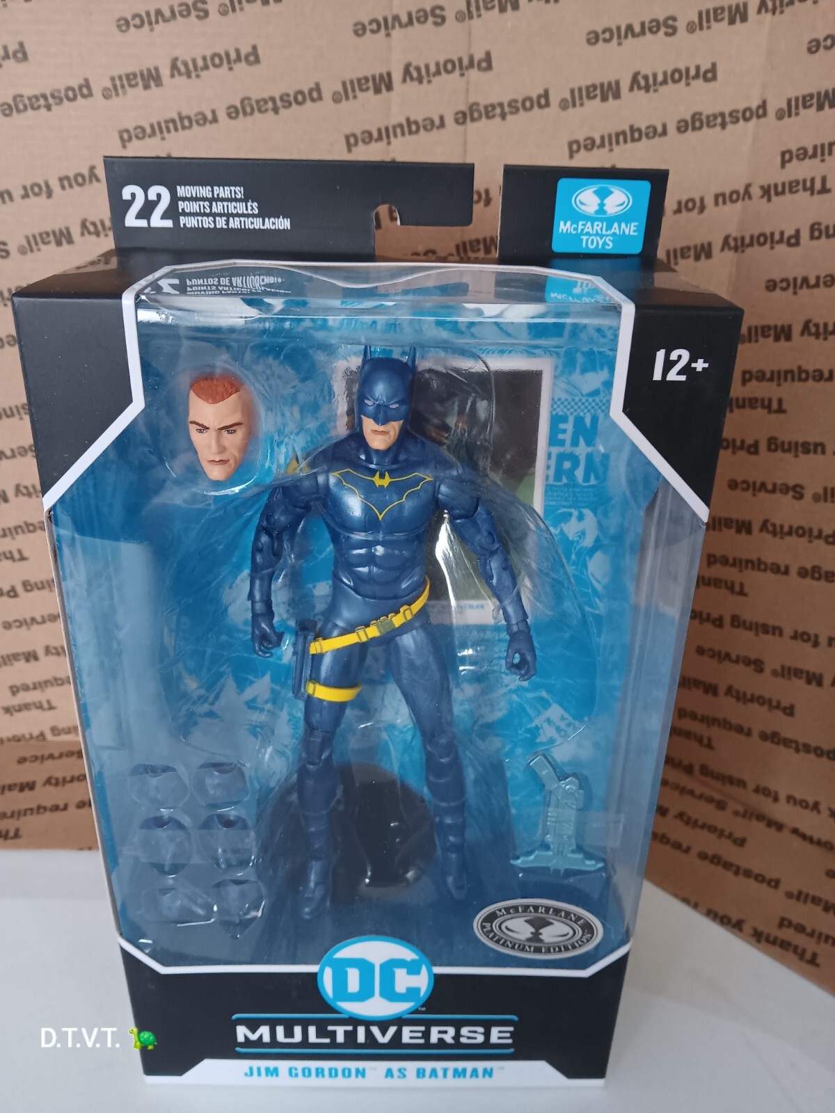 McFarlane DC Multiverse CHASE Platinum Edition Jim Gordon as Batman Figure MISB