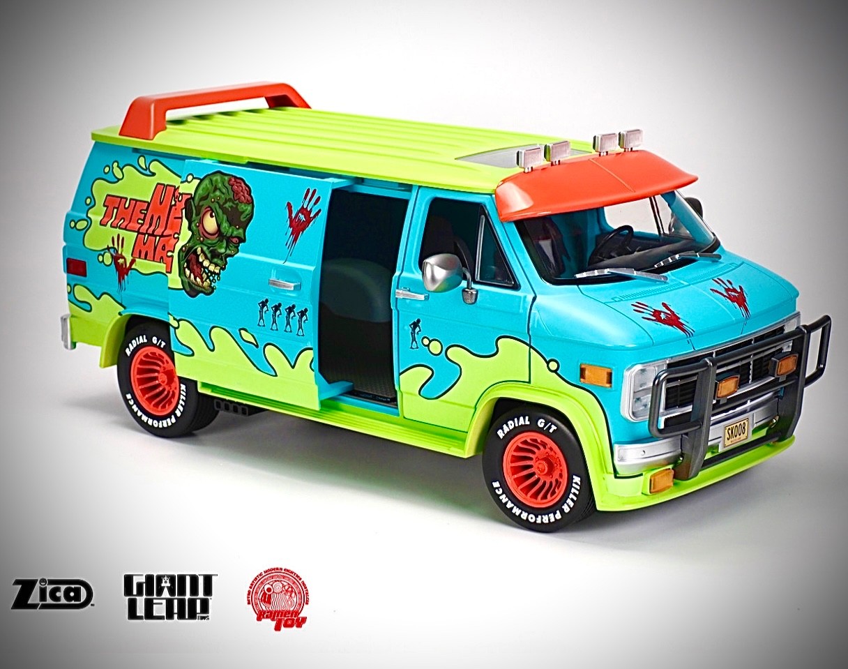 RAMEN TOYS ZICA SCOOBY DOO MYSTERY MACHINE 1:12 VAN FOR 6” GI JOE FIGURE CUSTOM!