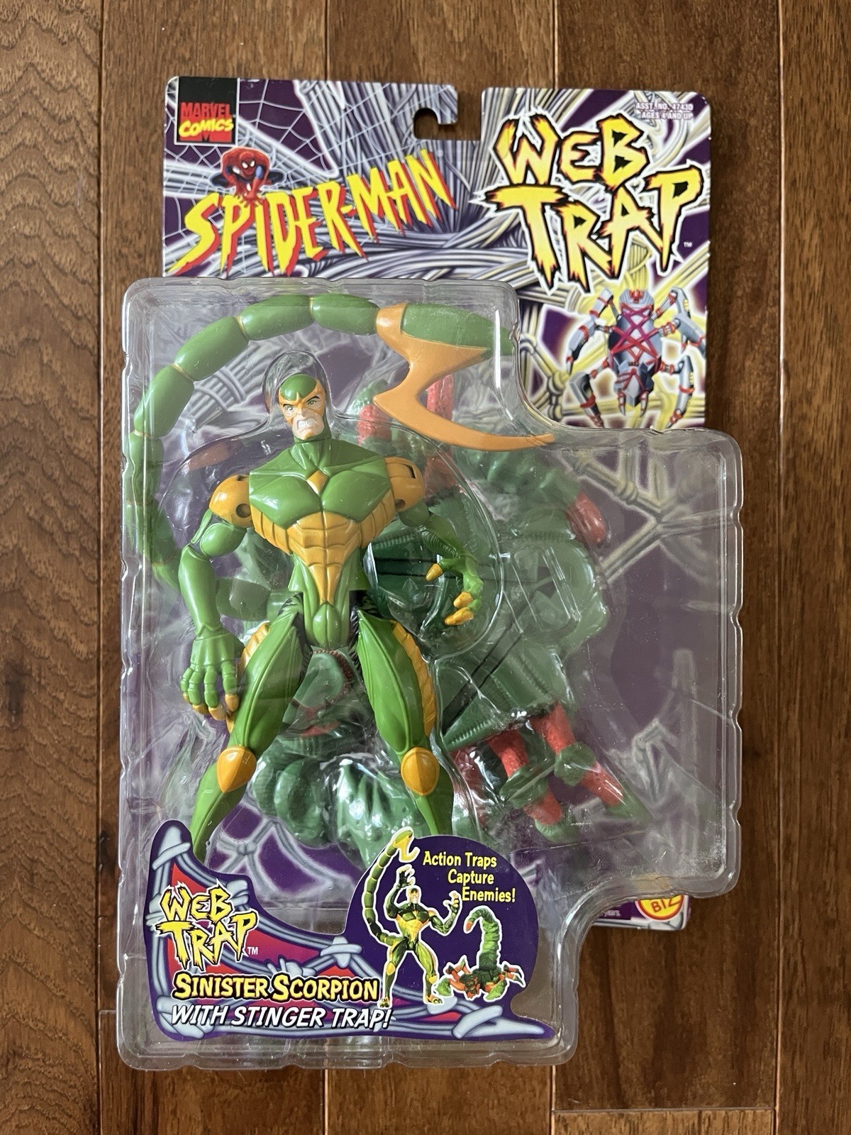 Marvel Spider-Man Web Trap Sinister Scorpion Toy Biz 1997