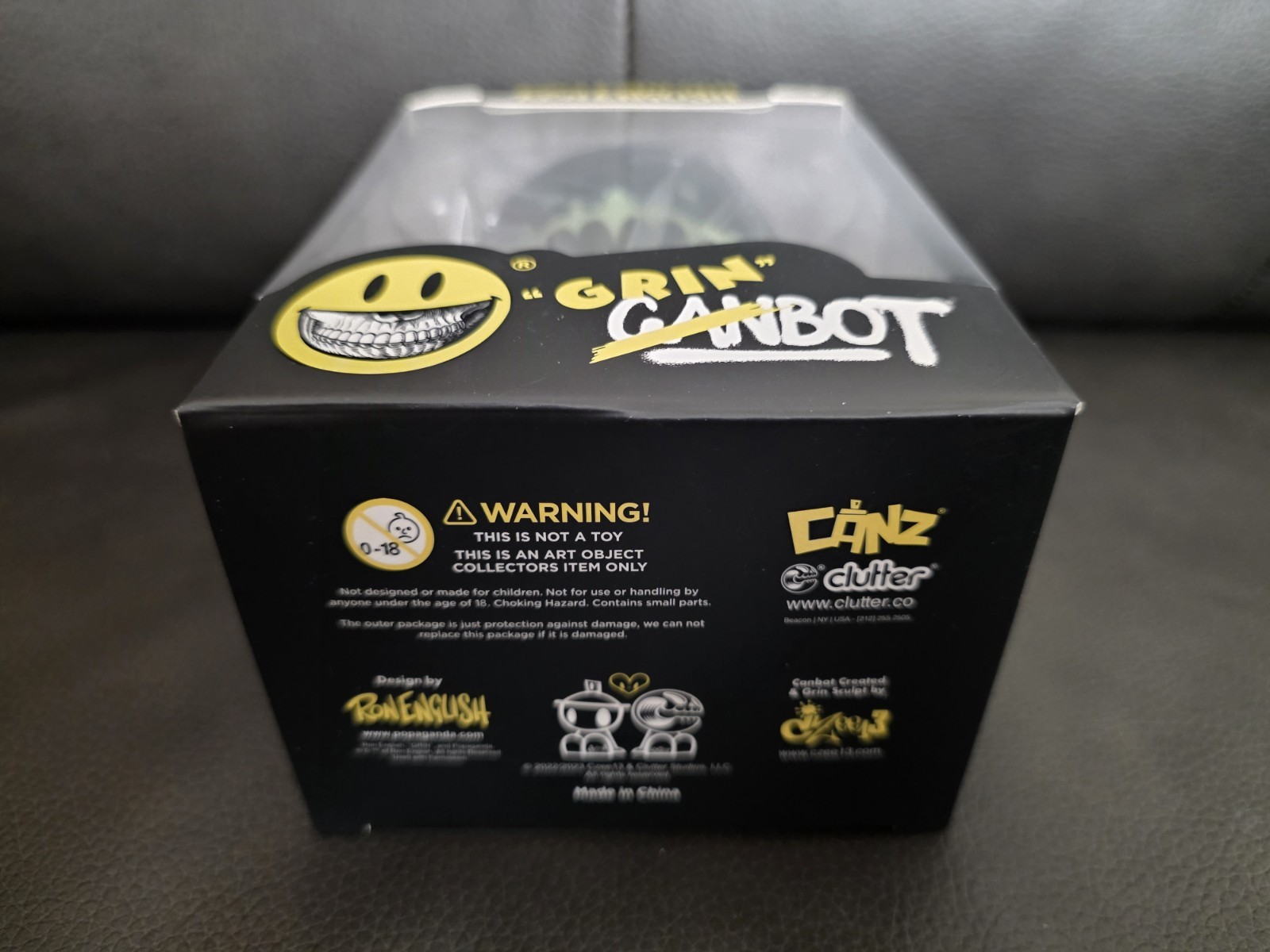 Grinbot GITD/ GID – Canbot 5oz – Ron English x Czee13 Limited Edition LE 100