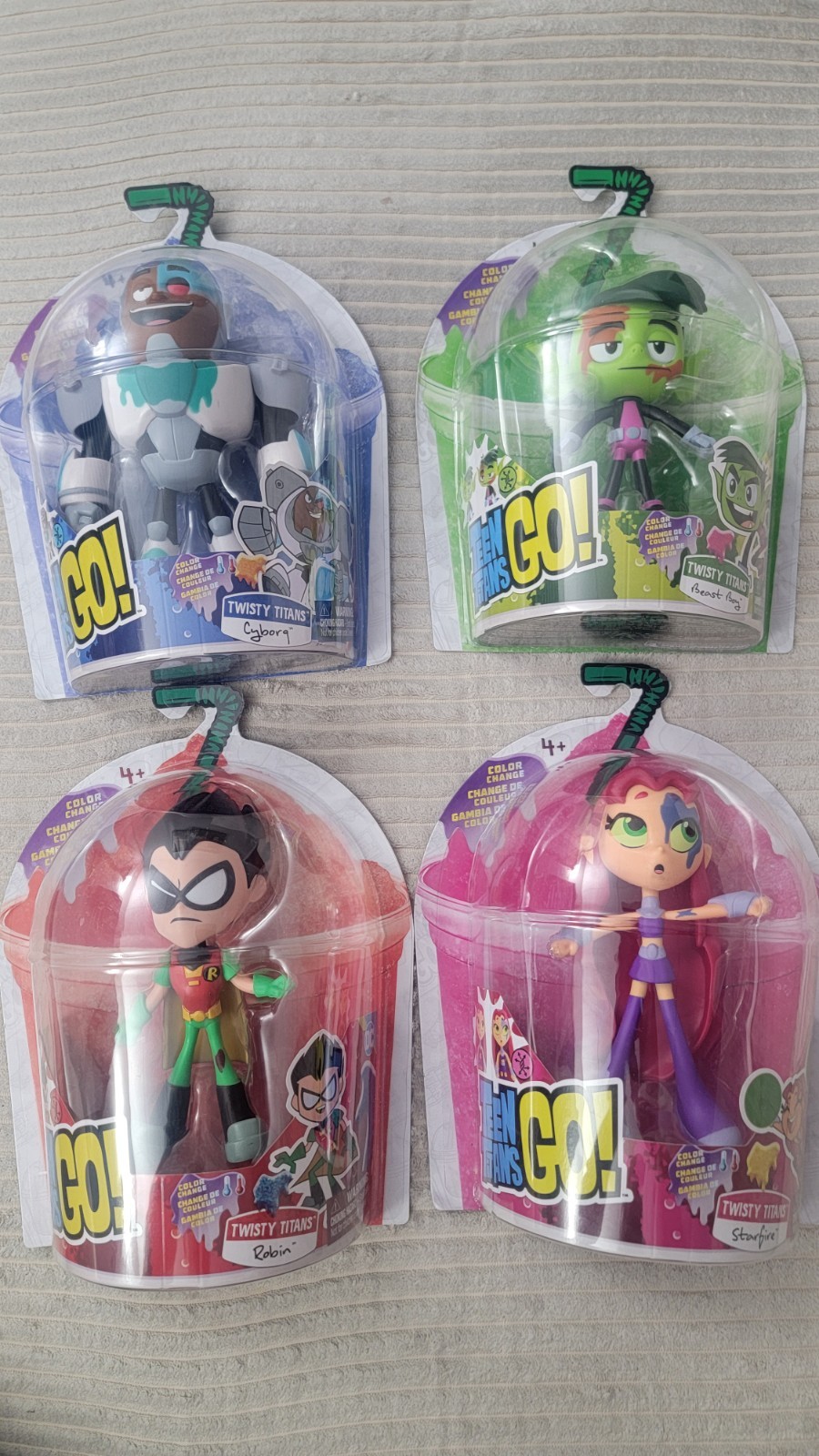4 Color Change Teen Titans GO Set