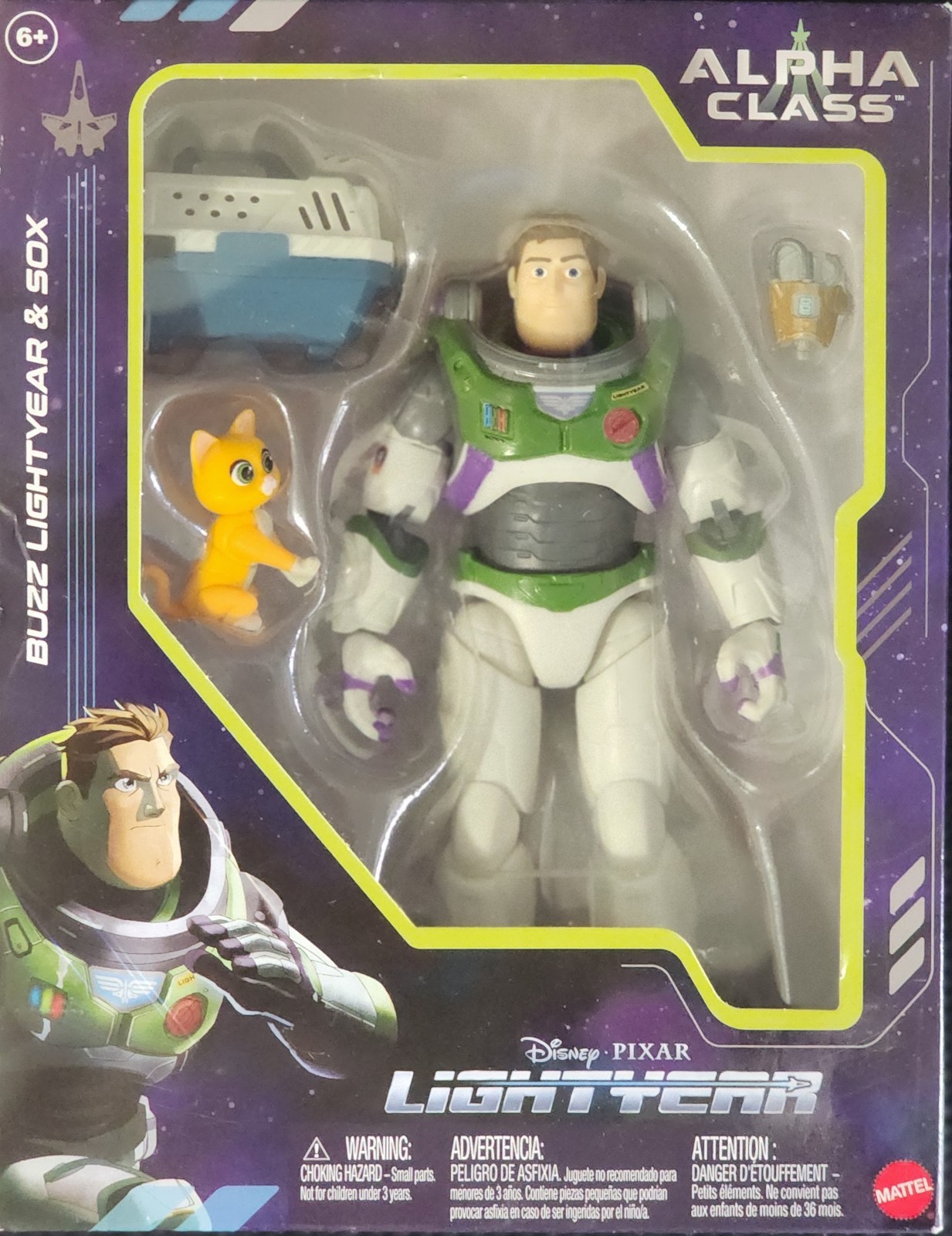 2021 Mattel Disney Pixar Lightyear Buzz & Sox Alpha Class Action Figure NIB