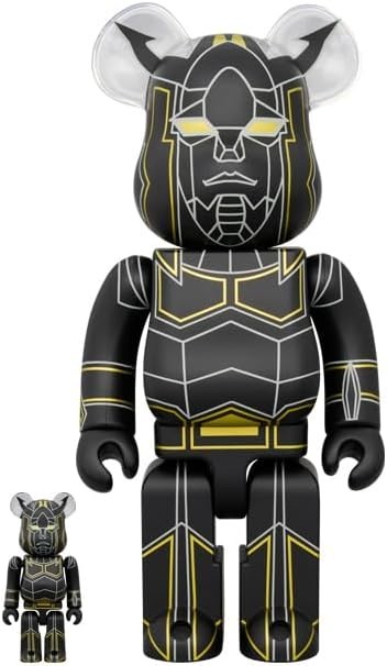 MEDICOM TOY BE@RBRICK Black Reideen 100% & 400% 70mm / 280mm