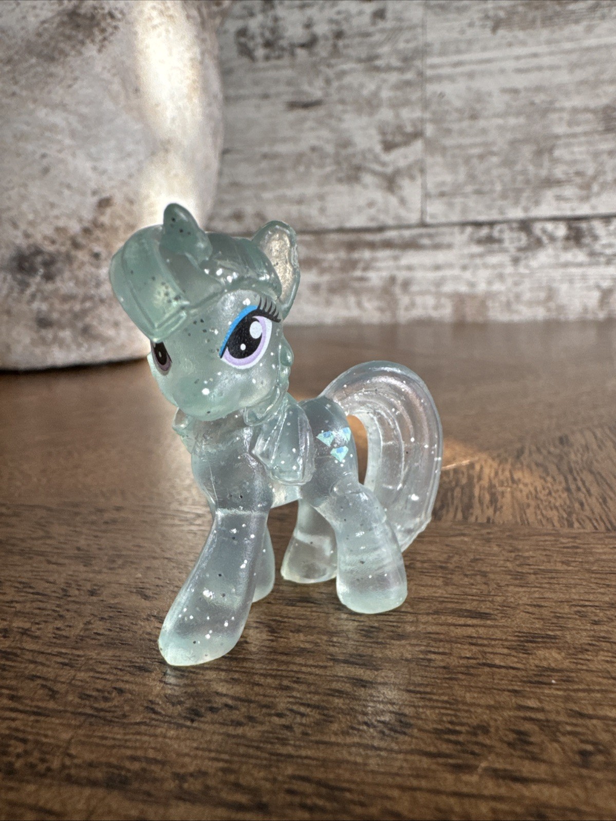 My Little Pony MLP G4 Clear Glitter Diamond Mini Pony Figure