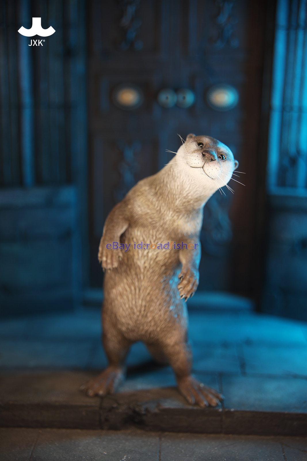 JXK 1/6 Scale Eurasian River Otter Model Animal Figure Scene Decor Kids Toy