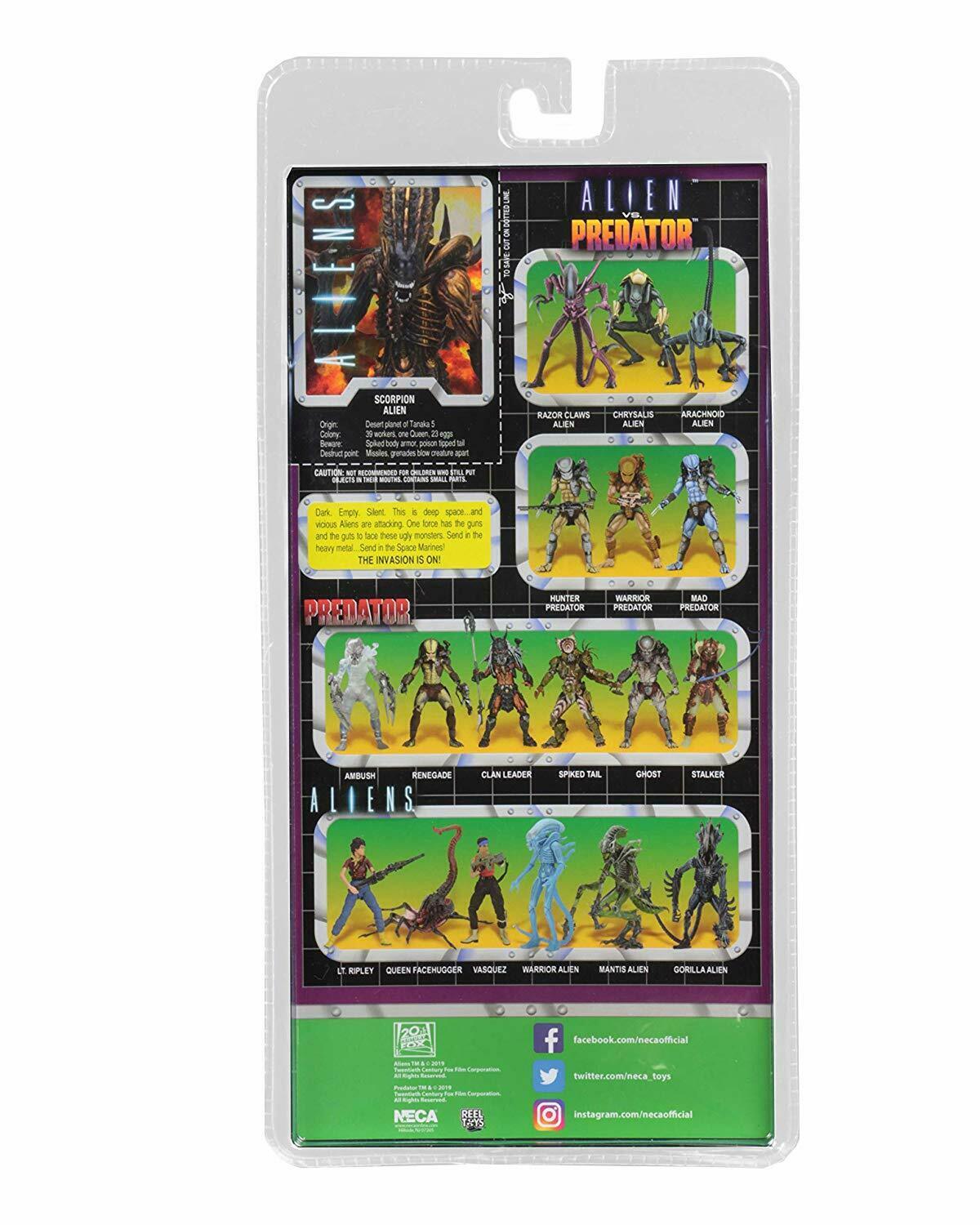 NECA Scorpion Alien w Bendable Tail 7&Prime; Action Figure Series 13 Aliens Collection