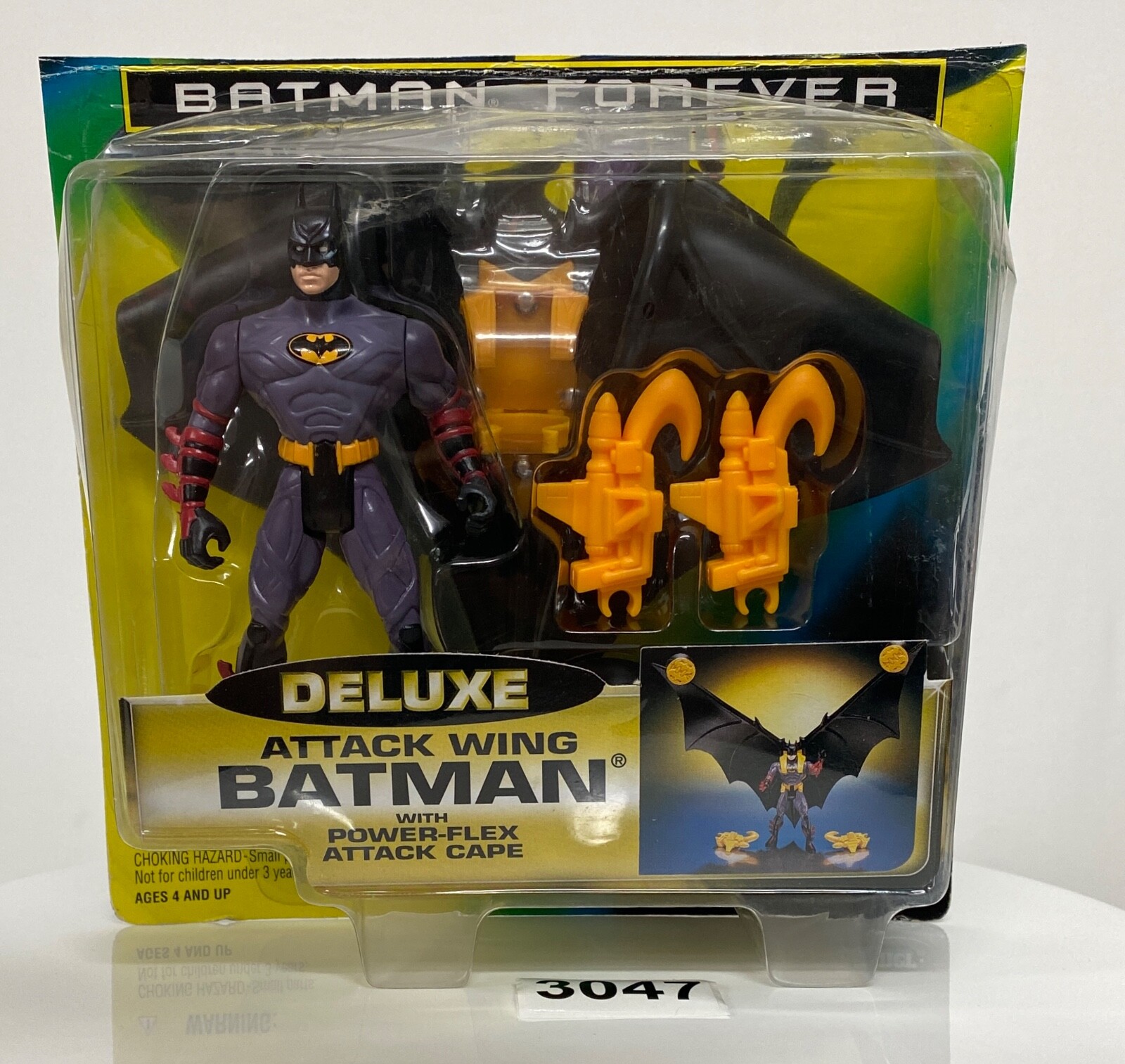 Vintage Batman Forever Movie Deluxe BATMAN Attack Wing Kenner 1995